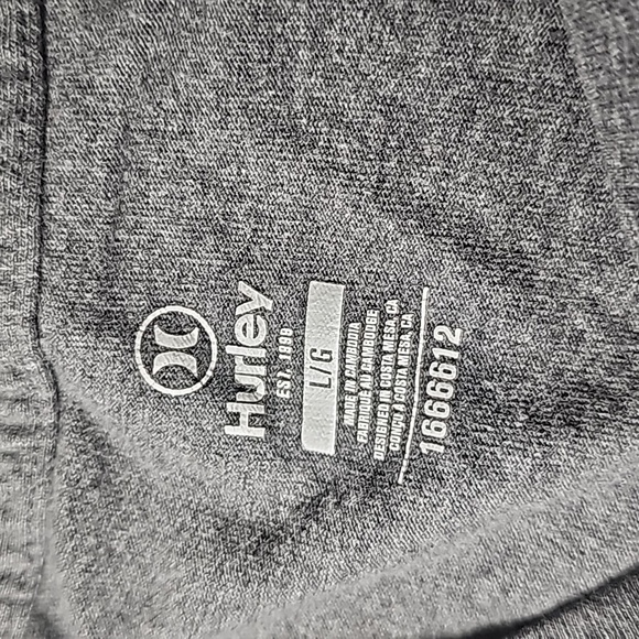 Hurley large gray short sleeve shirt - Picture 6 of 7